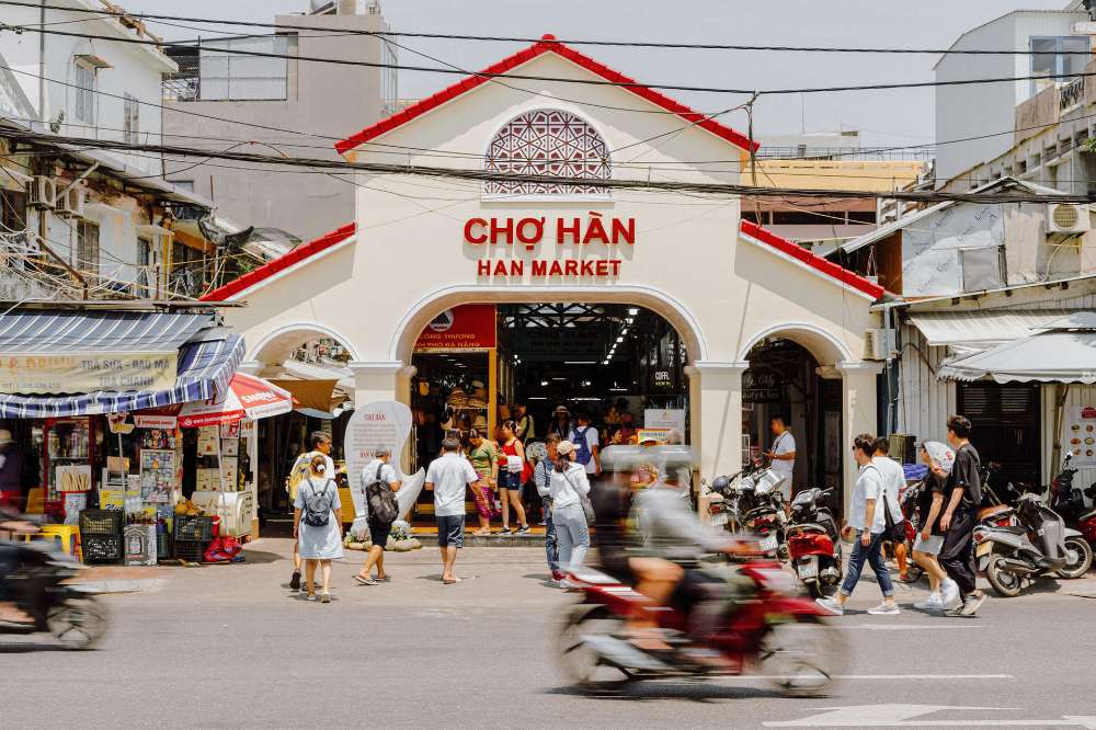 Le marché Han à Da Nang, Vietnam
